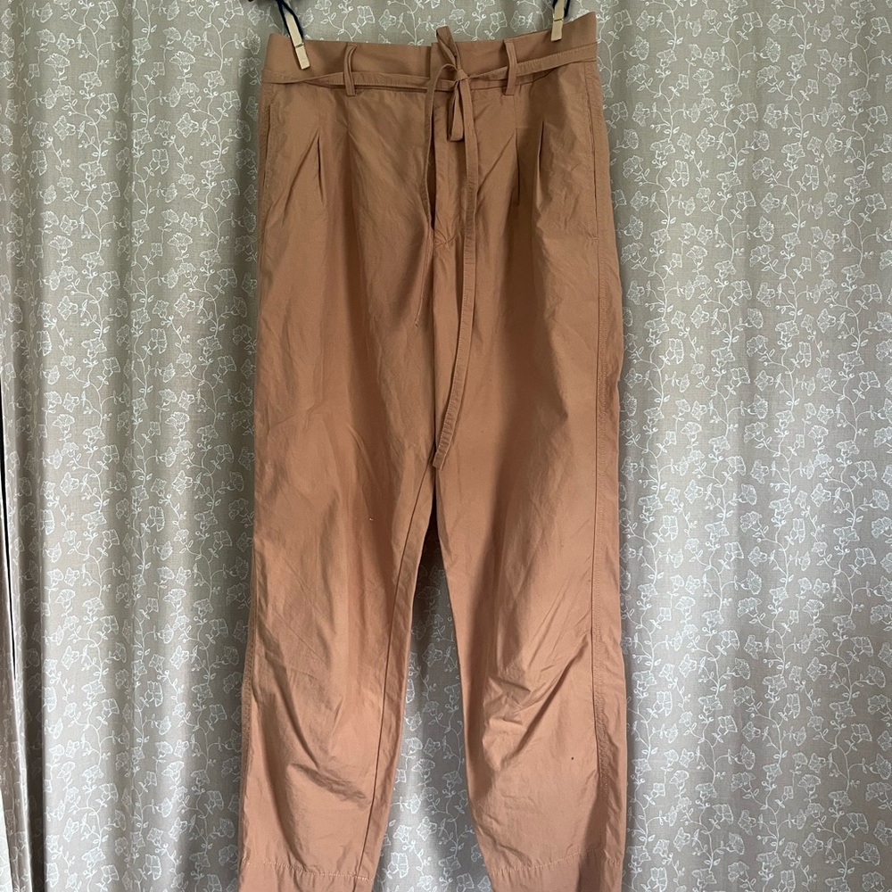 Everlane Poplin Pleated Taper Pants